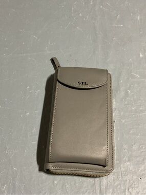STL Leather Phone Wallet - Taupe